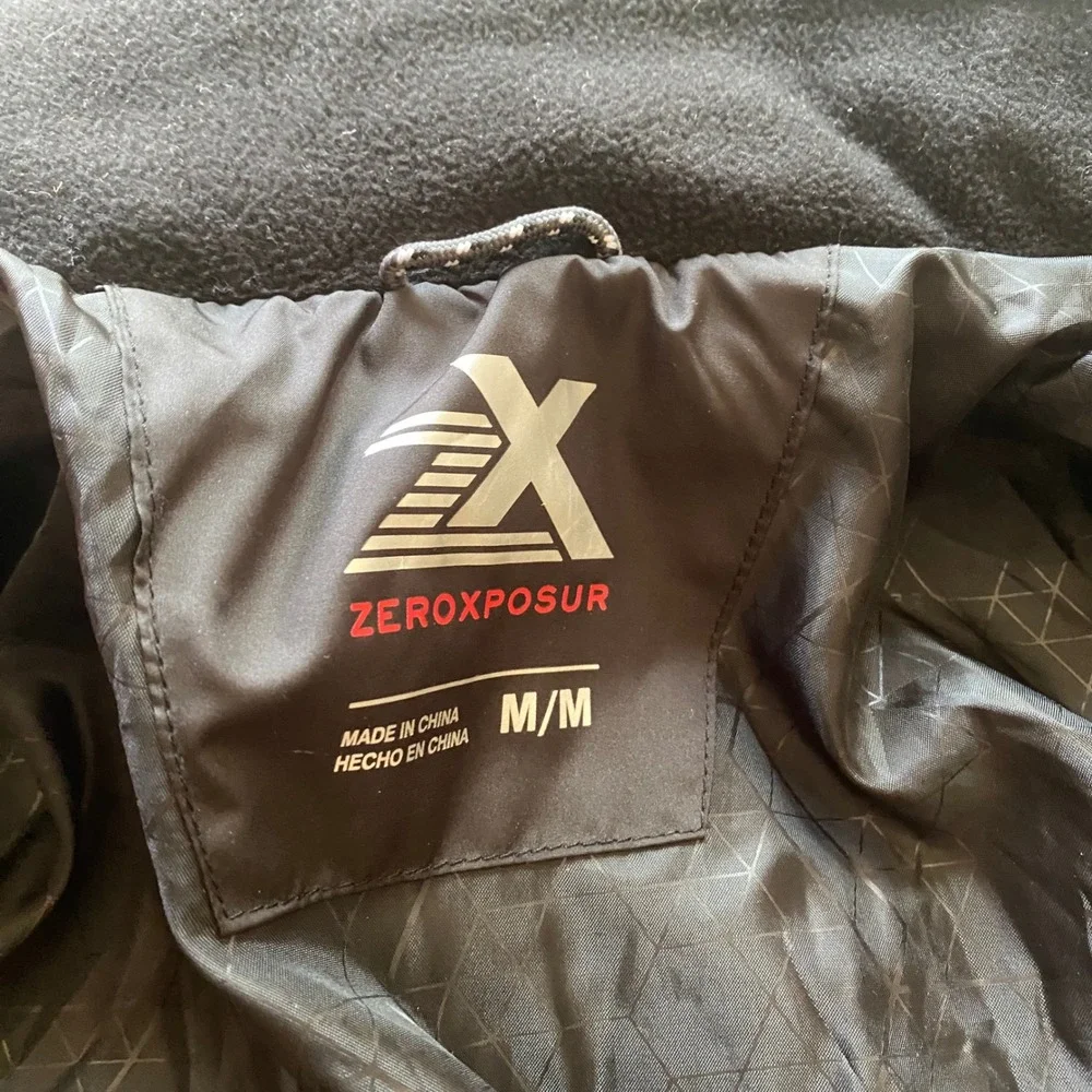 Zeroxposur 3-in-1 Systems Jacket Mens Medium Grey Black ThermoCloud Hooded Coat